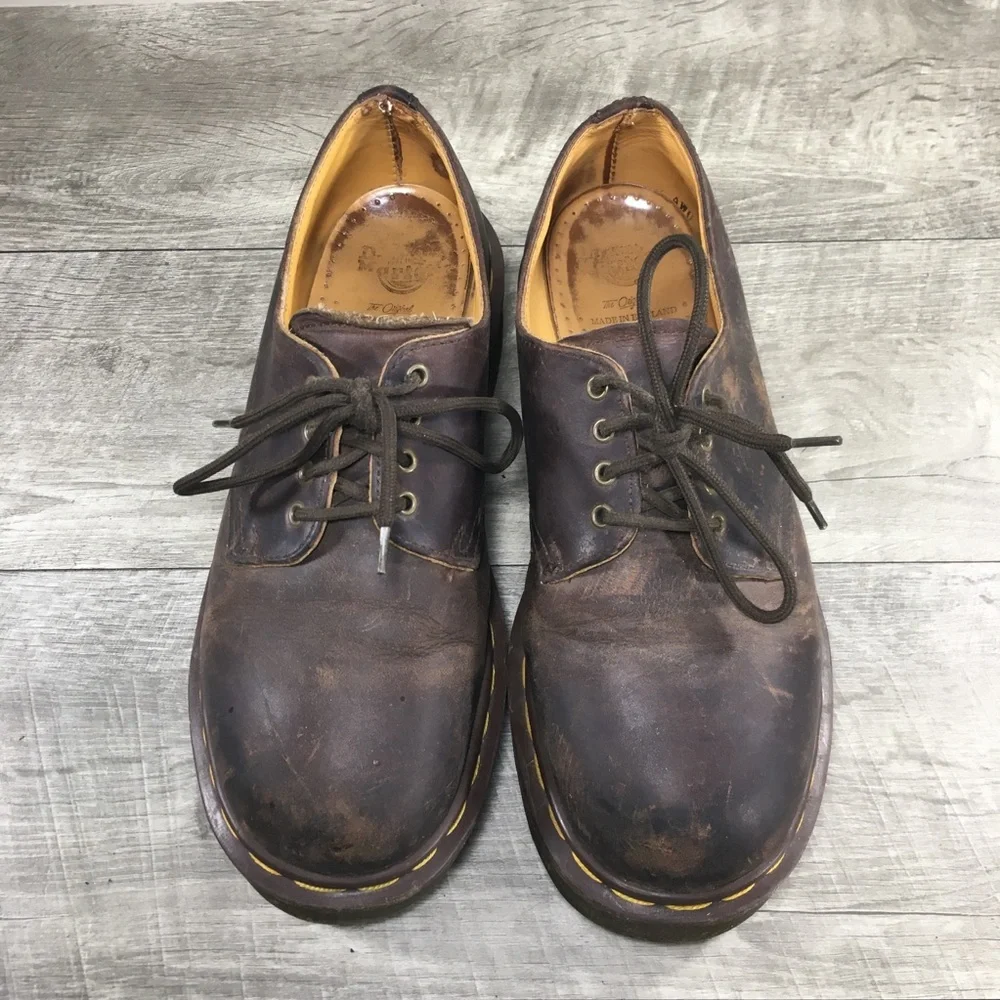 Dr. Doc Martens 1561 England Chunky Crazy Horse Leather Women’s Shoes Vintage 7